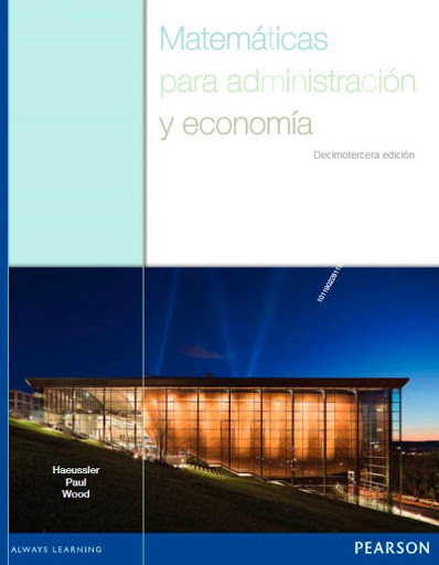 Ebook- Matematicas Para Administracion Y Economia